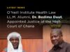 Health Law on the Bench: His Lordship Dr. Bedima Duut of Ghana