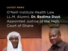 Health Law on the Bench: His Lordship Dr. Bedima Duut of Ghana