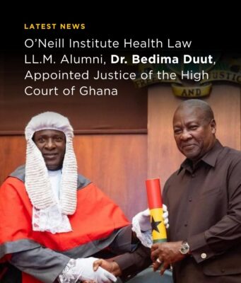 Health Law on the Bench: His Lordship Dr. Bedima Duut of Ghana